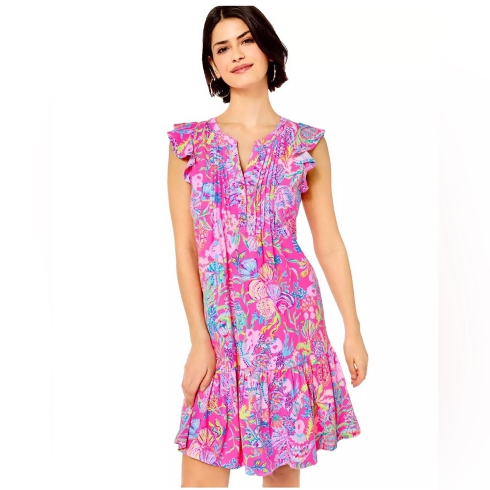 Lilly Pulitzer Golda flutter sleeve dress